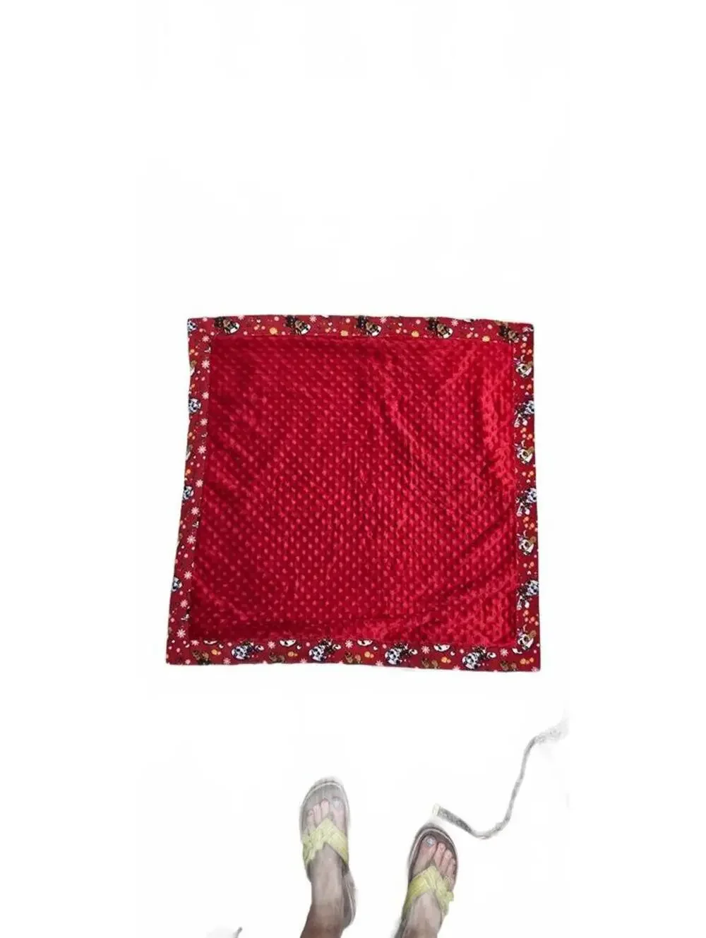 Red Paw Patrol Themed Baby Blanket with Soft Minky Backing